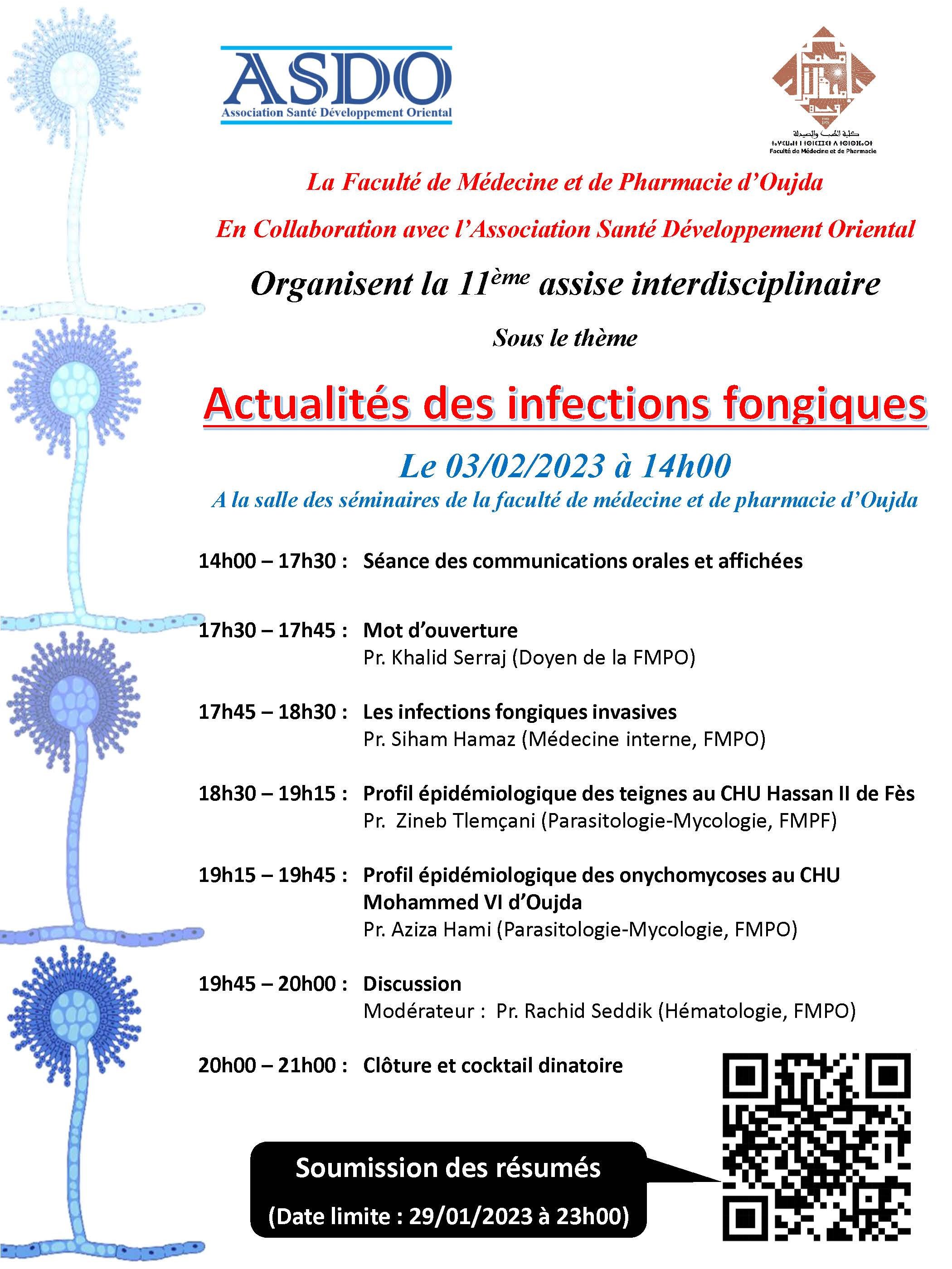 11 ème assise interdisciplinaire: Actualités des infections fongiques
