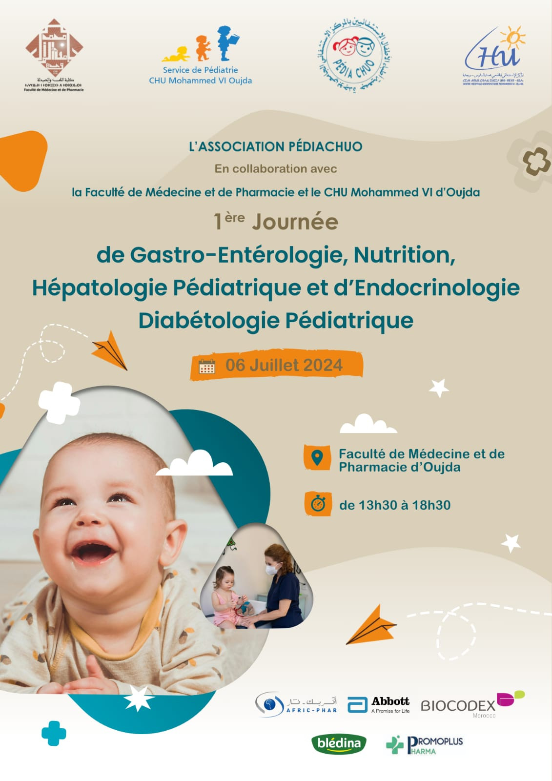 1ère Journée de Gastro-Entérologie, Nutrition, Hépatologie Pédiatrique et d'Endocrinologie-Diabétologie Pédiatrique