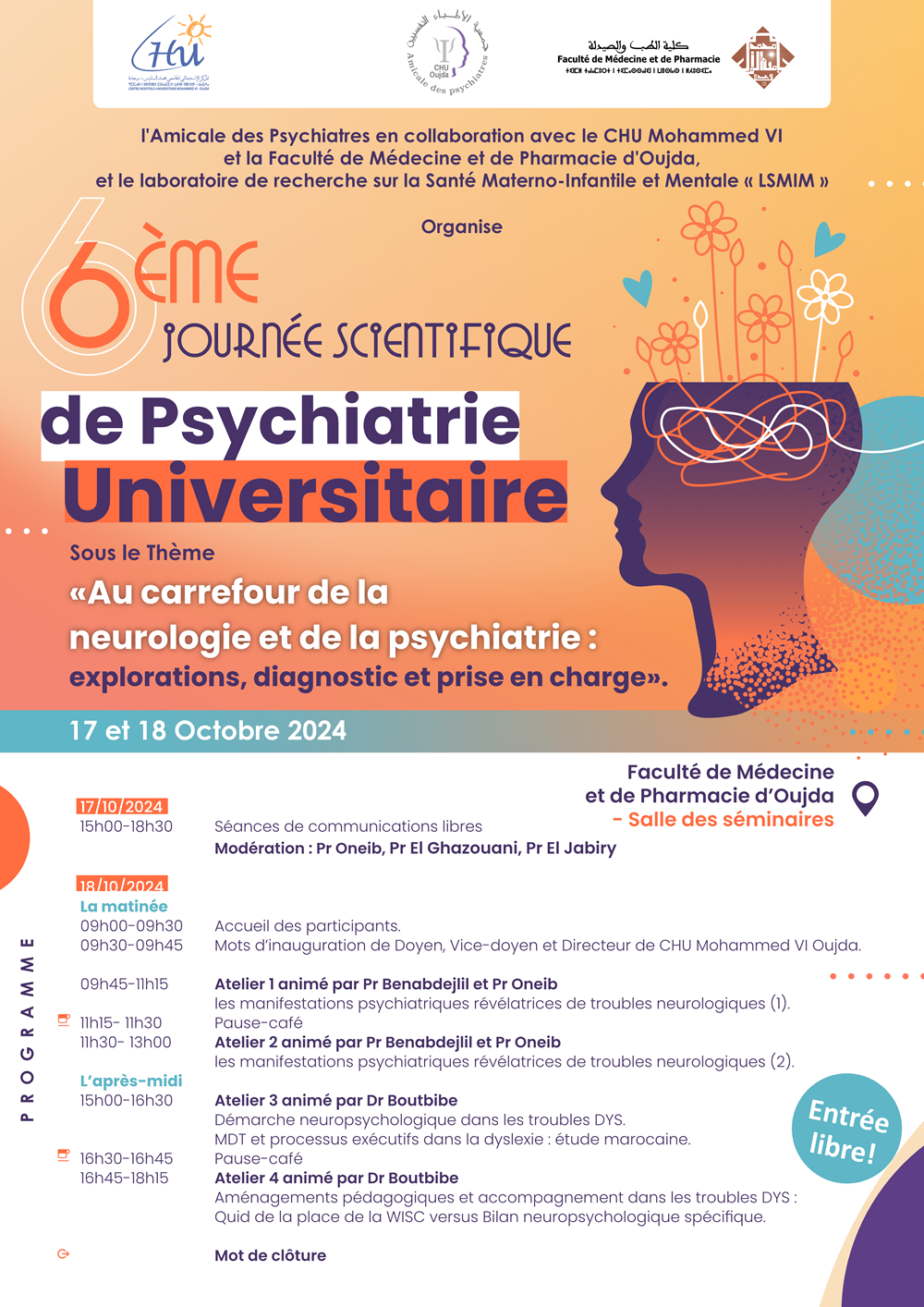 6ème journée scientifique de Psychiatrie Universitaire