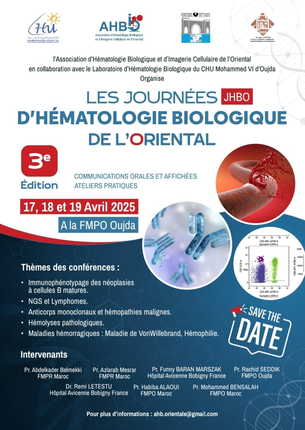 Les journées JHBO d'Hématologie Biologique de l'Oriental